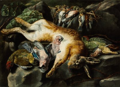Erlegter Hase und Wildgeflügel von Jan Fyt
